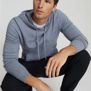 REISS Santiago Cashmere Blend Hoodie Size S